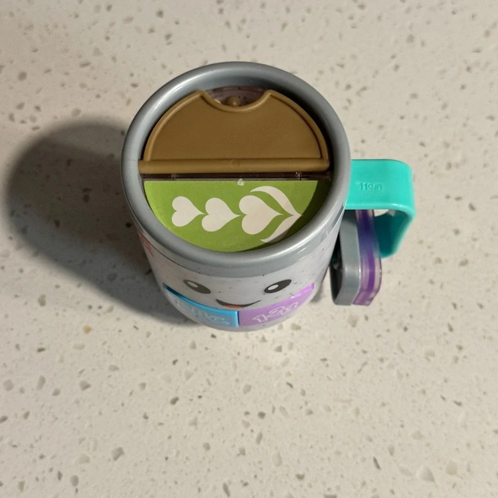 Fisher-Price Laugh & Learn Coffee Mug HRP35 Interactive Musical Toy Gray ABC 123